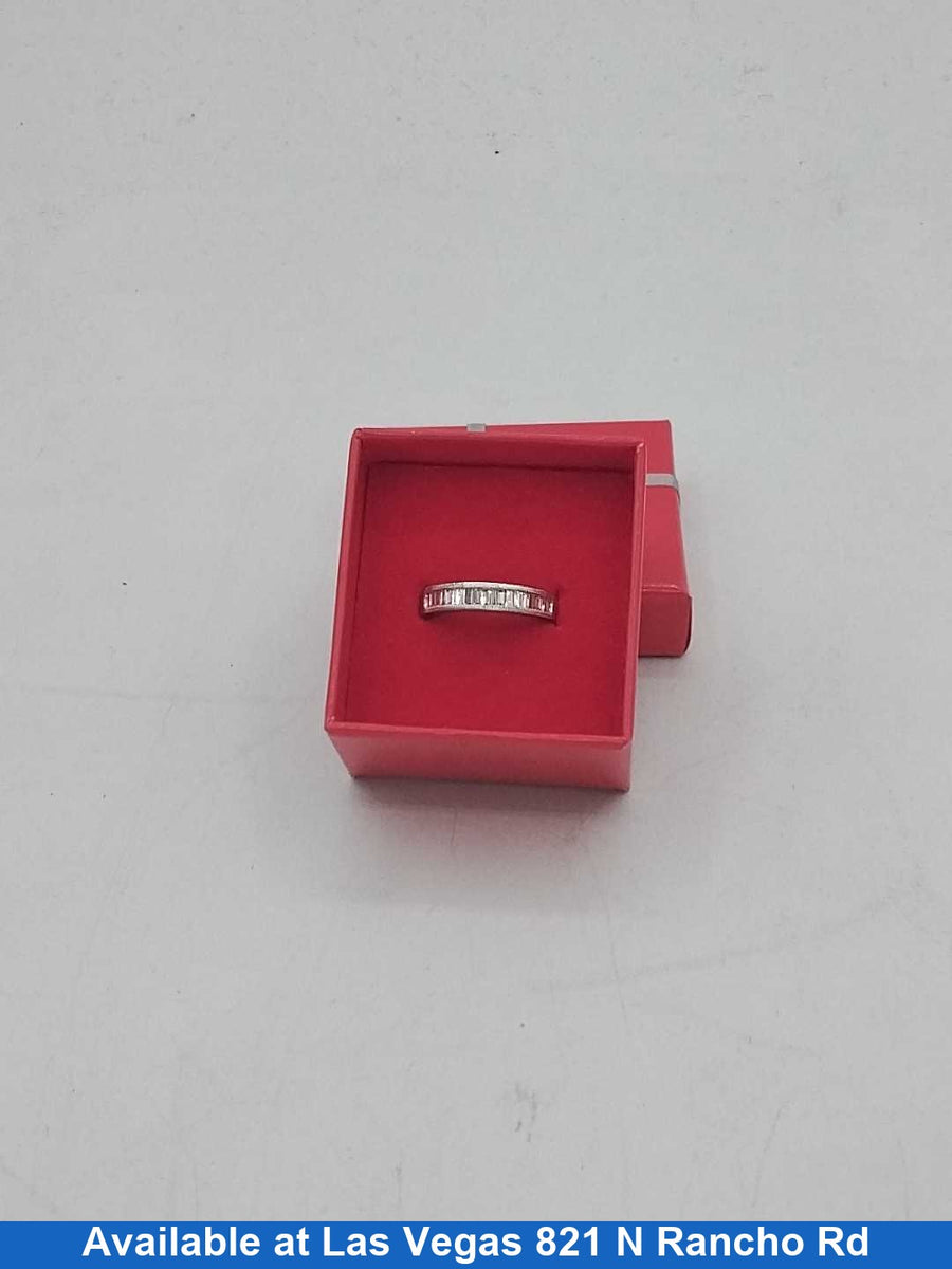 Ring - Wedding Band - White Gold 14k (.585) 4.1 grams Size 11.5