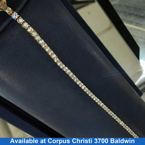 Tennis Bracelet - Yellow Gold 14k (.585) 11.7 grams 7 inch