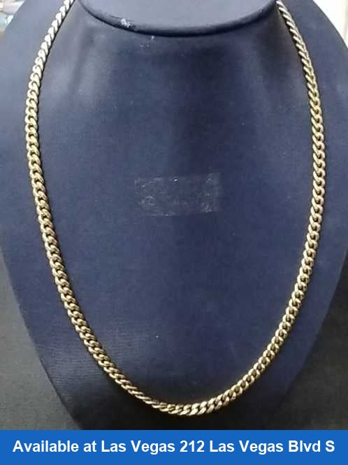 Cuban Link Chain - Yellow Gold 10k (.417) 12.2 grams 22 inch