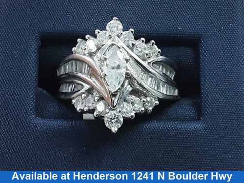 Women's Ring - White Gold 14k (.585) 8.3 grams Size 20