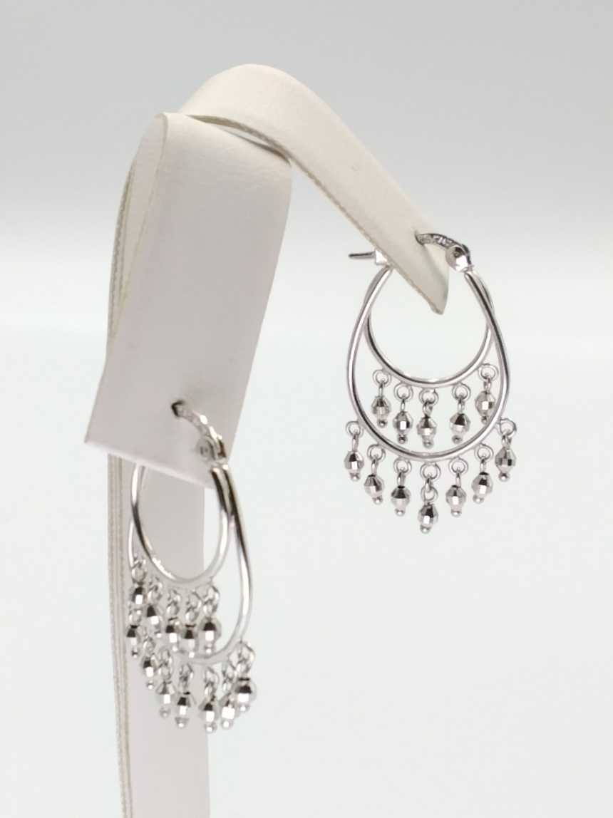 Jacket Earrings - White Gold 14k (.585) 3.3 grams