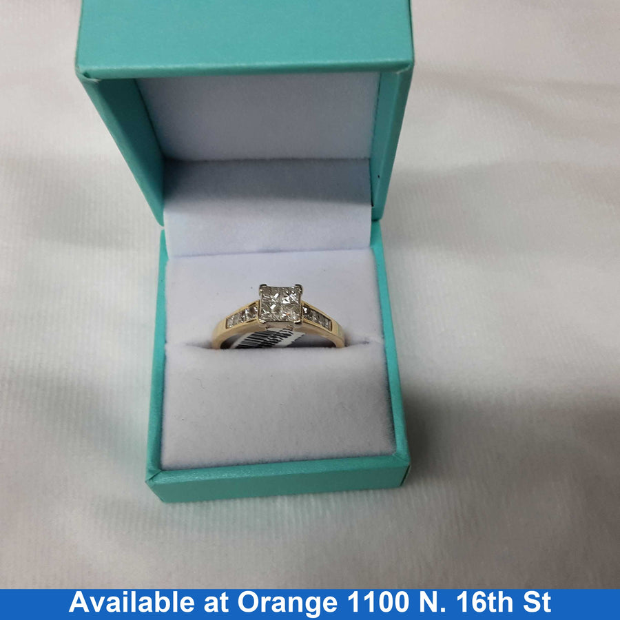 Ring - Engagement Set - Yellow Gold 14k (.585) 4.9 grams Size 12