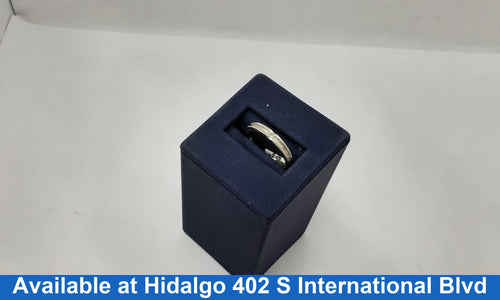Ring - Wedding Band - White Gold 14k (.585) 2.1 grams Size 20