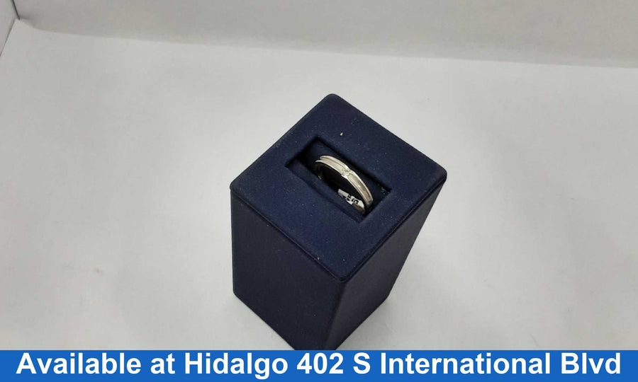 Ring - Wedding Band - White Gold 14k (.585) 2.1 grams Size 20