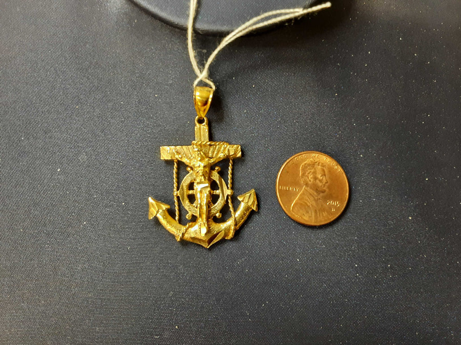 Religious Pendant - Yellow Gold 10k (.417) 4.6 grams