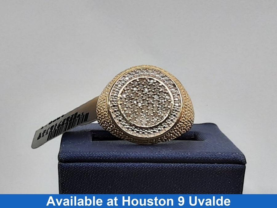 Men's Ring - Yellow Gold 10k (.417) 9 grams Size 10.5