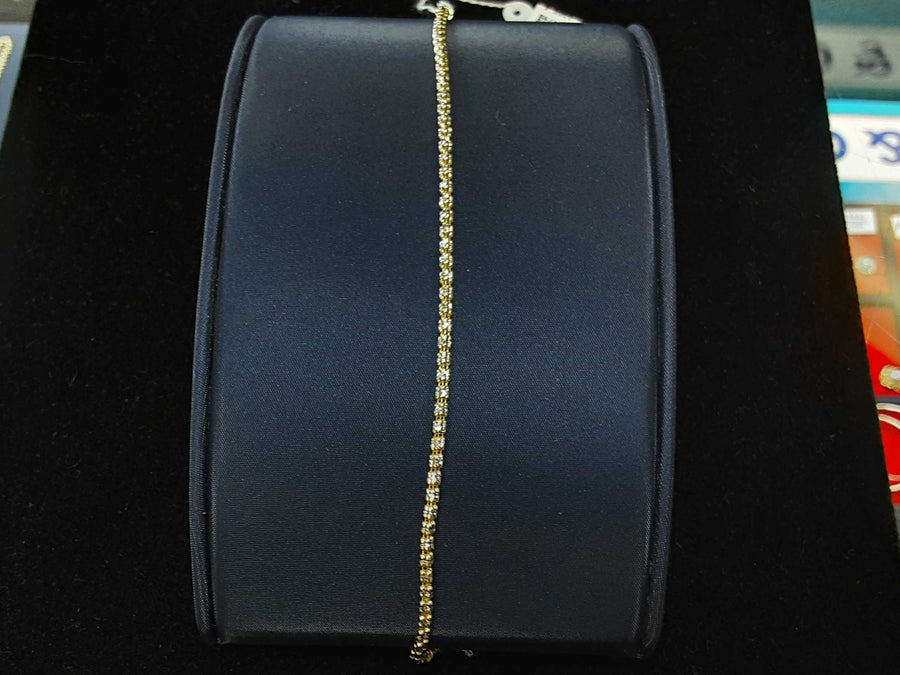 Tennis Bracelet - Yellow Gold 14k (.585) 3.6 grams 7 inch