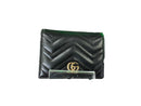 Gucci Gg Marmont Card Case Black Wallet
