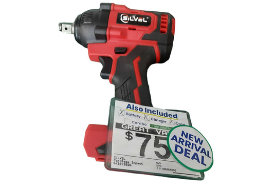 Silvel Red Cordless Impact Drill