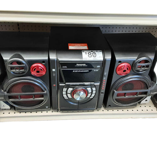 Panasonic Sa-ak330 Black Bookshelf Stereo with Speaker