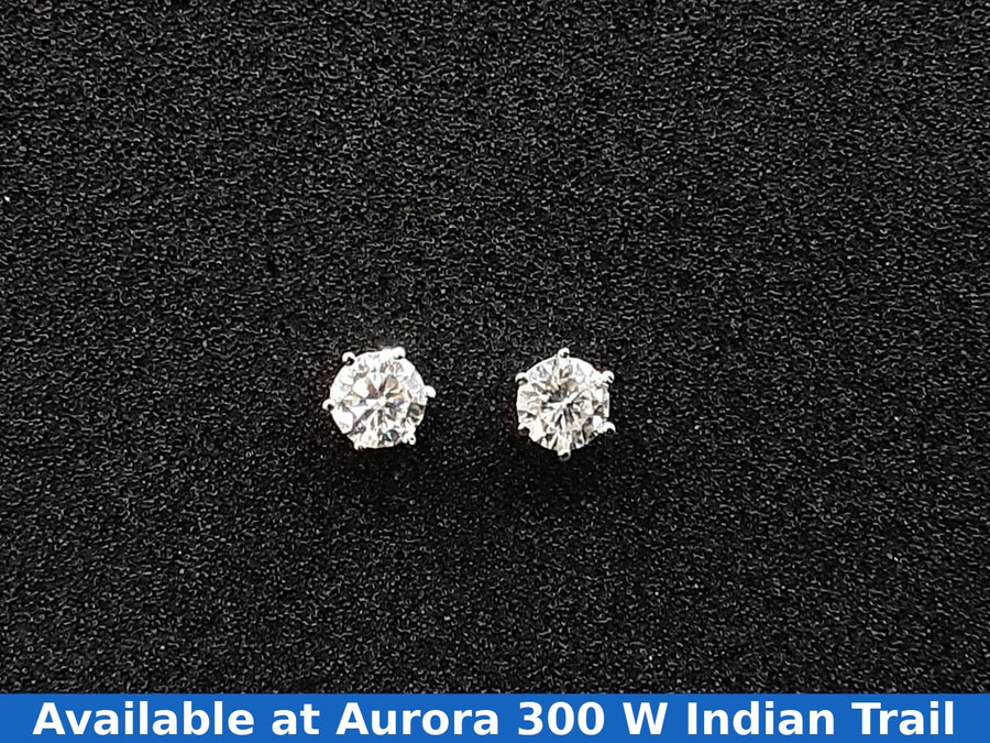Double Stud Earring - Silver 1.4 grams
