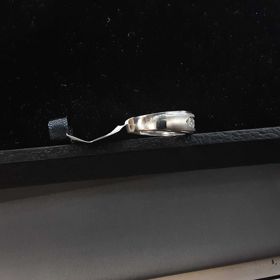 Ring - Wedding Band - White Gold 14k (.585) 5.9 grams Size 11
