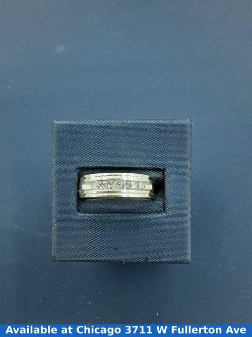 Ring - Wedding Band - White Gold 14k (.585) 6.7 grams Size 20