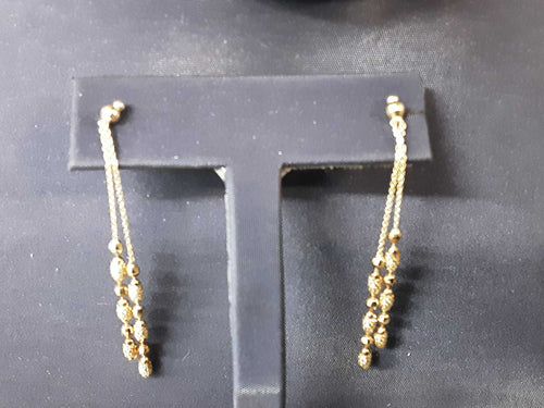 Jacket Earrings - Yellow Gold 14k (.585) 2.6 grams