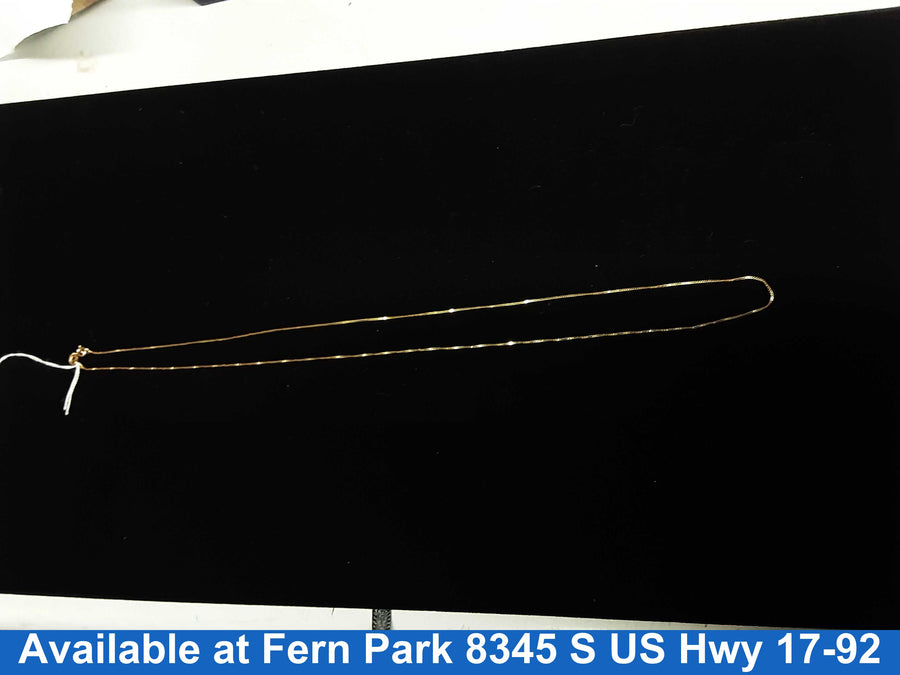 Chain - Yellow Gold 14k (.585) 1.3 grams 21 inch