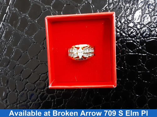 Women's Ring - Yellow Gold 14k (.585) 7.5 grams Size 20