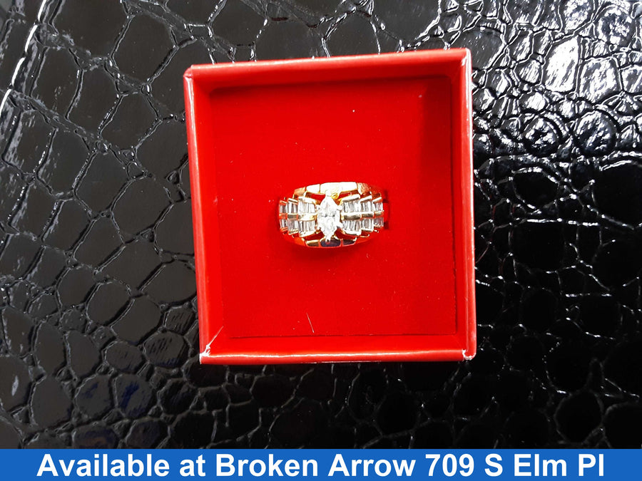Women's Ring - Yellow Gold 14k (.585) 7.5 grams Size 20