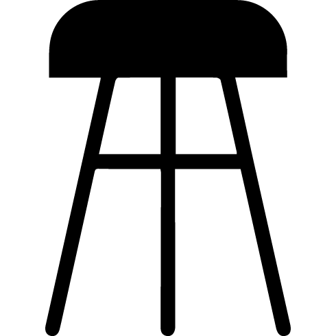 Icon Red Music Stool / Bench
