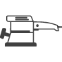 Mac Tool As316 Silver Pneumatic Orbital Sander