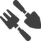 White Garden Hand Tool