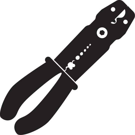 Pittsburgh Hydraulic Wire Red Wire Stripper / Cutters / Crimper