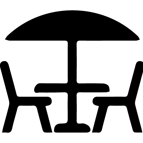 2 Chairs 1 Glass Table Brown Patio Furniture
