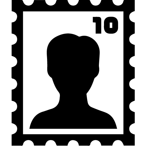 Us Mail Black Stamp