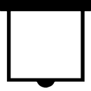 Draper Portable Matte Screen Black Projection Screen