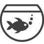 No Brand Terrarium Black Aquarium