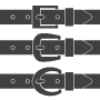 Michael Kors White Belt W Silver Tone Hardware White Belt / Buckle