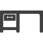 Cosco 8 Ft White Desk / Table