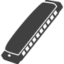 Hohner 64 Chromonica Silver Harmonica