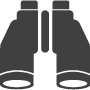 Tasco Infocus Black Binoculars
