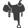 Brown Roping Saddle