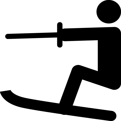 Obrien Abs-tail Black Water Skis / Equipment