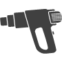 Milwaukee 1220 Black Heat Gun