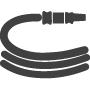 Generac 912955-4 Yellow Air Hose