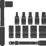 Performance Tool Socket Set Black Socket