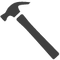 Hyper Tough Red Hand Hammer Tool
