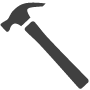 Hyper Tough Red Hand Hammer Tool