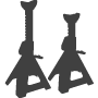 Blackjack 2 Ton Black Jack Stand