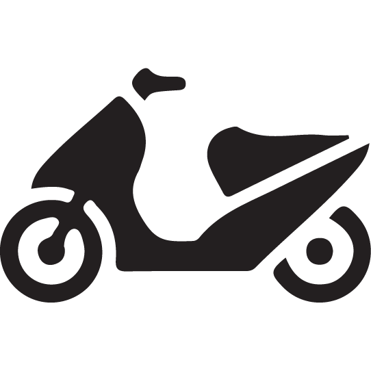 E Scooter Gray Moped / Vespa