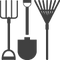 Black Long-Handled Tool