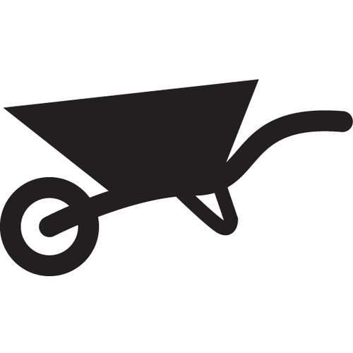 Kobalt Metal Gray Wheelbarrow