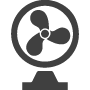 Multi Fan Fxcirc203120bb Black Floor / Box Fan