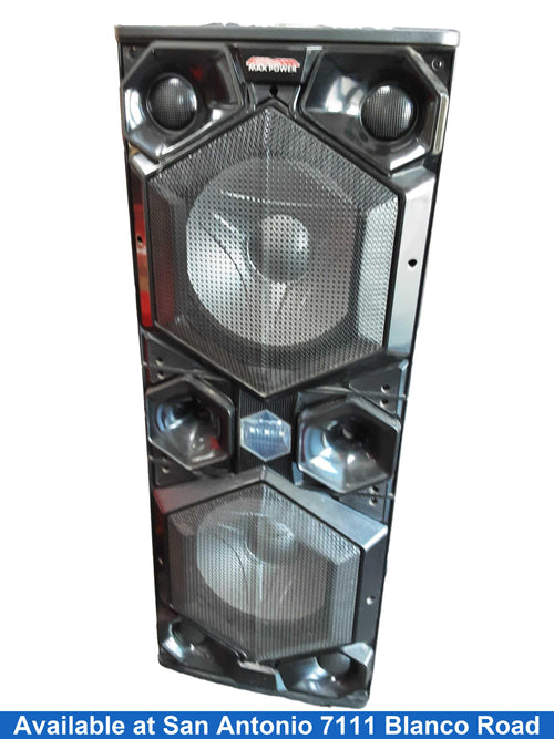 Max Power Mpd157-xb Black Floor Speaker
