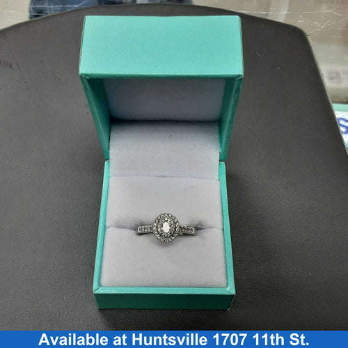 Ring - Wedding Set - White Gold 14k (.585) 3.6 grams Size 6.5