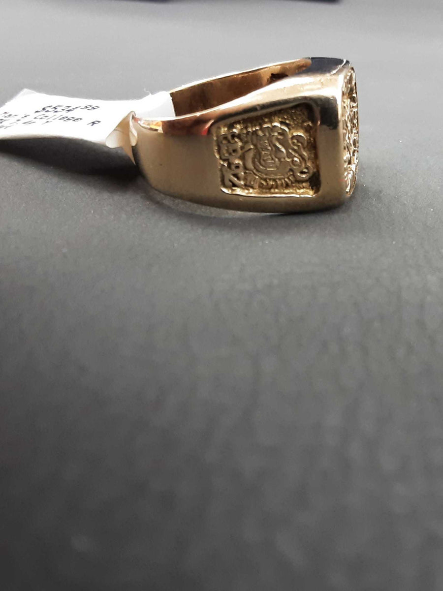 Men's Ring - College Ring - Yellow Gold 10k (.417) 7.4 grams Size 8.5