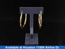 Hoop Earrings - Yellow Gold 14k (.585) 4.3 grams