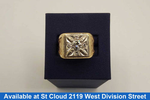 Men's Ring - Yellow Gold 14k (.585) 17.8 grams Size 9